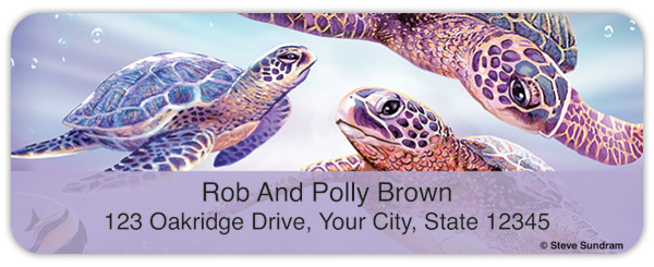 Steve Sundram Sea Turtles Address Labels